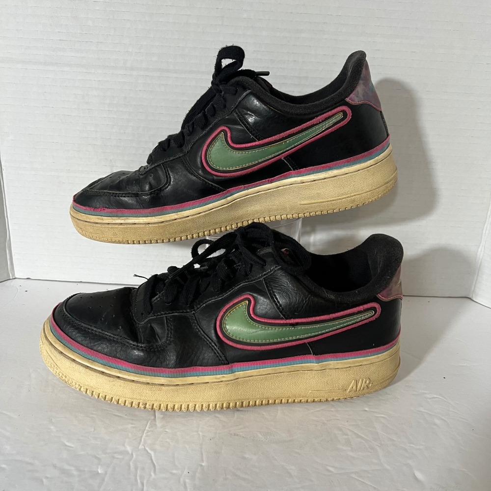 Nike Air Force 1 Low Black Green Pink AJ7748-002 Women 8